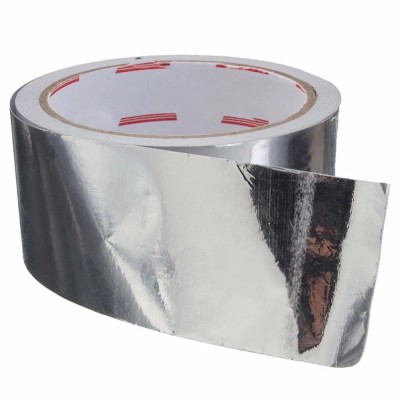 Custom Silver Color Acrylic Adhesive Coated Heat Resistance Aluminum Foil Tape